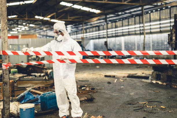 Professional Sewage Cleanup technician working in Sadieville, KY